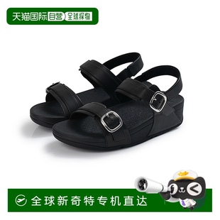 Lulu ES6 Adjustable 黑色 090 真皮女士涼鞋 韓國直郵FITFLOP