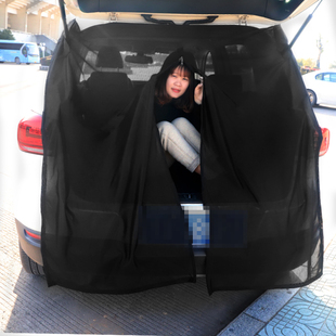 汽車防蚊蟲窗簾遮陽(yáng)簾車載車后門SUV后備箱網(wǎng)紗紗窗尾門通風(fēng)蚊帳