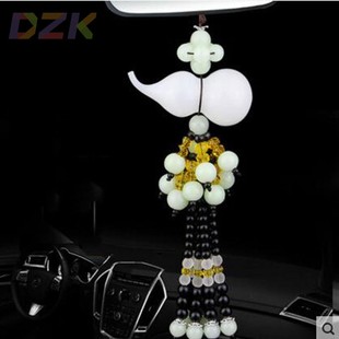飾用品 汽車掛件 汽車內(nèi)飾裝 仿白玉香水車掛 廠家直銷b6 葫蘆掛件