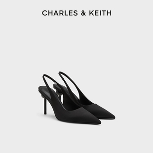 高跟鞋 60280485氣質尖頭細跟鉆飾涼鞋 CK1 CHARLES＆KEITH25秋新款