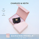 CHARLES&KEITH夏季 80701360拼接菱格鏈條斜挎小方包女包 女包CK2