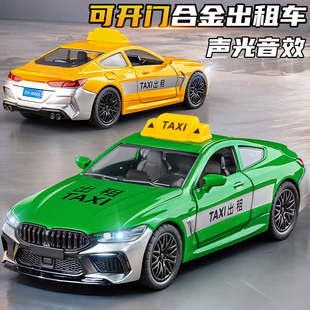 大號合金出租車玩具小汽車模型大眾 士網約車兒童仿真玩具車男孩