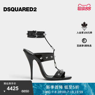 鉚釘設計高跟涼鞋 女士時尚 D2次方 DSQUARED2