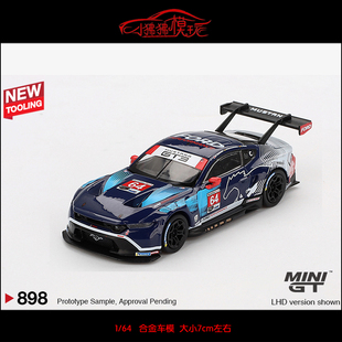 64福特 野馬Mustang GT3 賽車Daytona汽車模型IMSA MINI