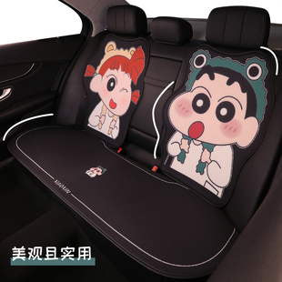 汽車坐墊四季 座套卡通可愛 通用女生座墊半包座椅套高級感2025新款