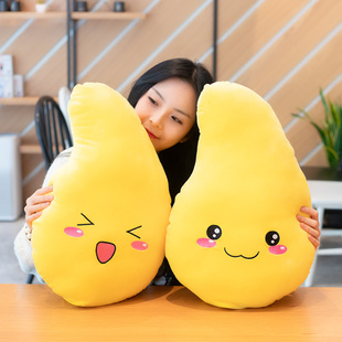 可愛芒果毛絨玩具水果抱枕萌公仔布娃娃女孩抱著睡覺送女友禮物