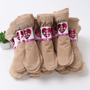 短絲襪女士襪子夏季 防勾絲肉色短鋼絲襪耐磨短襪面膜超薄膚色 薄款
