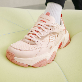 新款 149916 女鞋 粉色緩震熊貓鞋 PINK 厚底休閑鞋 斯凱奇2025春季
