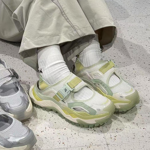 新款 硬糖涼鞋 沙灘鞋 FILA 透氣女鞋 斐樂潮牌夏季 厚底運動鞋 FUSION