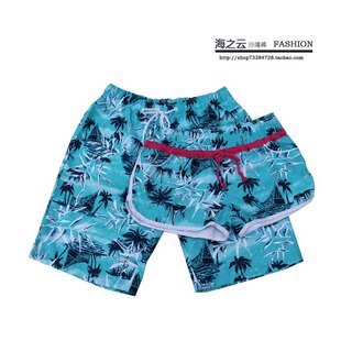 大碼 沙灘褲 短褲 泳褲 roxy時(shí)尚 海邊度假?zèng)_浪速干褲 繡花情侶個(gè)性