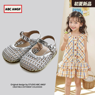 2025夏季 軟底公主鞋 新款 嬰幼兒學步鞋 ABC 女童鞋 ANGF官網寶寶涼鞋