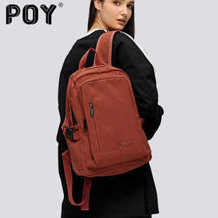 POY?新品 戶外旅行背包休閑高中大學(xué)生女書包原創(chuàng)刺繡輕便雙肩包
