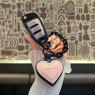Q2L 折疊A6 Q5甜酷風扣包 TT殼老款 適用于奧迪A3車鑰匙套A1