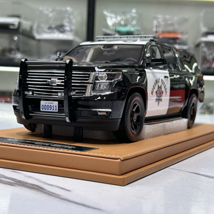 Art 仿真樹脂汽車模型1 雪佛蘭 加洲警車限量版 薩博班 VEHICLE