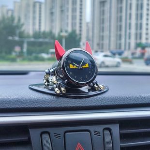 汽車(chē)擺件車(chē)載時(shí)鐘表車(chē)內(nèi)用電子石英表中控臺(tái)高檔創(chuàng)意個(gè)性 飾用品 裝