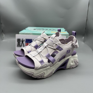 機甲風運動涼鞋 Skechers斯凱奇女鞋 輕便厚底時尚 新款 119874 夏季