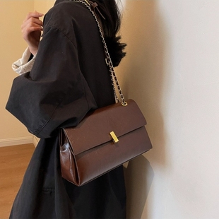 法國MKBM專柜正品 輕奢真皮女包高級大容量斜挎包大牌鏈條單肩包包