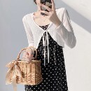 小外披女夏開衫 外搭夏季 薄款 短款 披肩防曬衣外套 針織衫 配吊帶裙