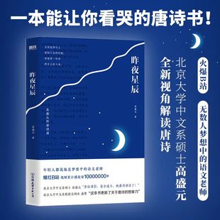 高盛元 唐詩課 旁征博引鑒古通今 文學磨鐵正版 昨夜星辰 把唐詩講活了詩詞之美杜甫詩集唐詩古詩詞經典 書籍 2023豆瓣年度書單