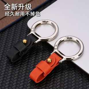 汽車鑰匙扣高檔真皮掛扣掛件車用男女士車鑰匙套繩情侶鑰匙鏈掛繩