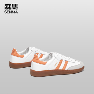 子運(yùn)動(dòng)休閑板鞋 森馬德訓(xùn)鞋 防滑平底情侶鞋 春夏透氣經(jīng)典 女2025新款