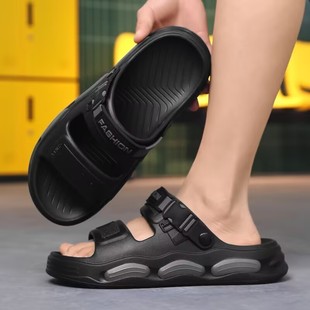 涼鞋 防滑耐磨防臭兩用開車休閑沙灘拖鞋 男款 外穿2025新款 夏季 男士