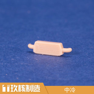 玖核制造 64汽車中冷模型樹脂白模場景車庫配件