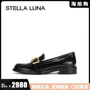 LUNA露娜女鞋 樂福鞋 24FW新款 平底金屬扣飾方頭法式 女 秋季 STELLA