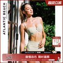 顯瘦新款 泳裝 格子比基尼 復古泳衣女溫泉分體式 atlanticbeach法式