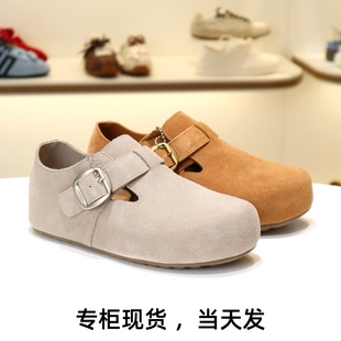 E1H1D 內(nèi)增高樂(lè)福單鞋 BELLE百麗2025新款 厚底全麥吐司2代勃肯鞋