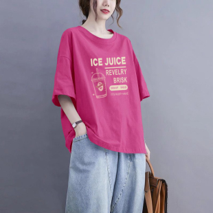 半袖 寬松時(shí)尚 上衣潮 氣質(zhì)T恤女夏季 外貿(mào)清倉(cāng)品牌撿漏100%純棉短袖