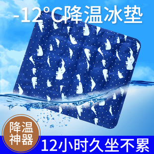 冰墊坐墊學生教室夏天冰涼坐墊免注水降溫夏季 冰袋汽車水墊冰涼枕