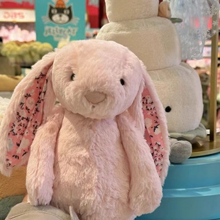 英國Jellycat邦尼兔吉利貓安撫嬰幼兒童毛絨玩具禮物兔子花耳星星