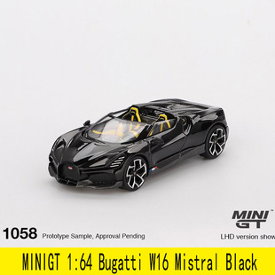 布加迪 Bugatti W16 MINIGT 敞篷跑車合金車模 Mistral 1058