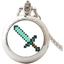 動漫Minecraft我 世界游戲懷表手表學生小孩項鏈吊墜青少年鐘表