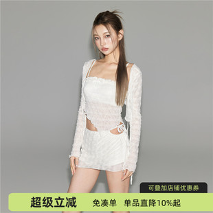 性感泡溫泉泳裝 蘇拉娜公主三件套分體泳衣女保守顯瘦遮肚裙式 長袖