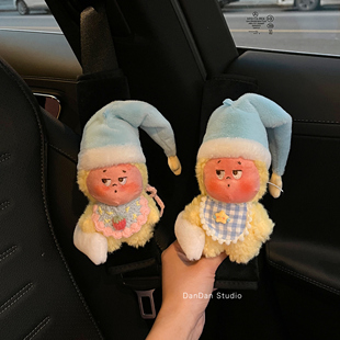 星星人汽車安全帶護(hù)肩套可愛車載玩偶裝 飾品送女友 飾品車內(nèi)情侶裝