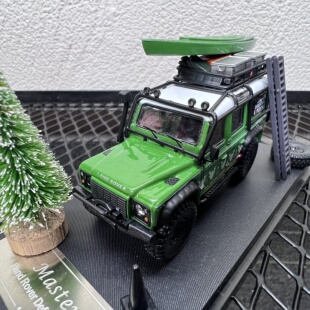 64路虎衛士Defender110合金越野汽車模型擺件