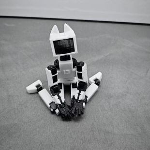 貓耳磁吸多關節可動人偶3D打印小人手辦支架超可動玩偶禮物玩具