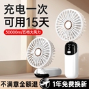 手持小風扇超長續航靜音辦公室桌上usb電風扇便攜式 隨身充電風扇小型宿舍桌面迷你學生戶外掛脖吹輔食小電扇f