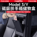 配件 Y中控扶手箱儲物盒隱私收納盒丫改裝 適用煥新版 特斯拉Model3