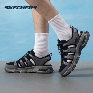 時尚 Skechers斯凱奇涼鞋 新款 夏季 潮流輕便戶外透氣休閑運動 男鞋