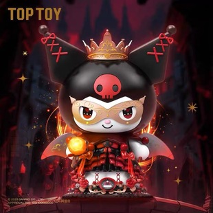 TOPTOY三麗鷗酷洛米古堡暗夜積木大娃模型庫洛米潮玩手辦景品擺件