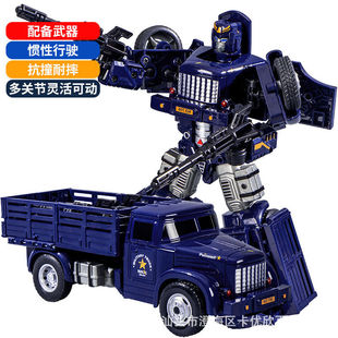 2025新款 6歲慣性卡車玩具 兒童變形機器人車小男孩機甲變形汽車3