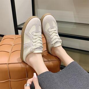 懶人一腳蹬包頭半拖鞋 新款 潮 2025女外穿夏季 復(fù)古顯腳小銀色德訓(xùn)鞋