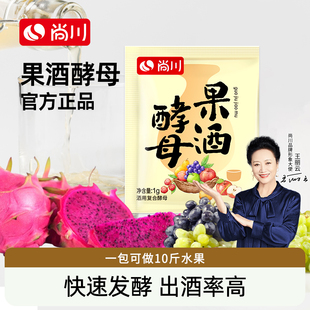 尚川果酒酵母曲子葡萄桔子火龍果青梅家自制釀做水果酒專用發酵粉