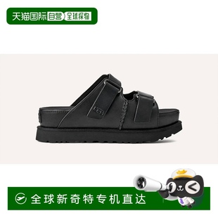 美國奧萊 自營(yíng) 黑色 金色高跟皮革涼鞋 直發(fā) ugg女式