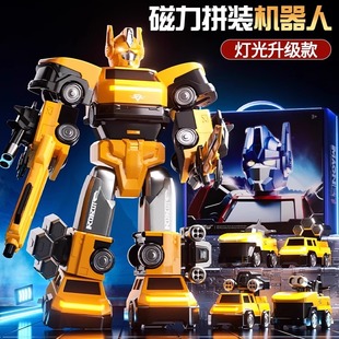 2025新款 兒童變形玩具工程車機器人生日禮物4模型5男孩子6小汽車3