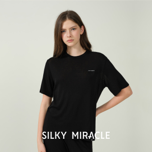 舒適新款 上衣睡褲 家居服 MIRACLE針織睡衣NUDE女士寬松短袖 SILKY