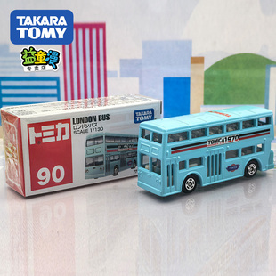 TOMY 多美卡紅白盒仿真合金小汽車模型玩具90號倫敦BUS巴士993681
